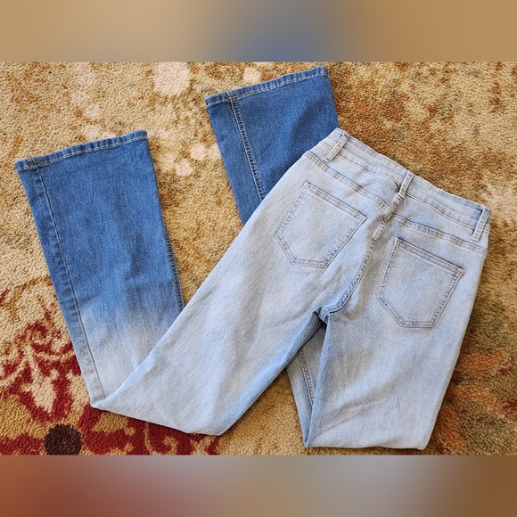 Ombre Flare Leg Jeans - Picture 8 of 8